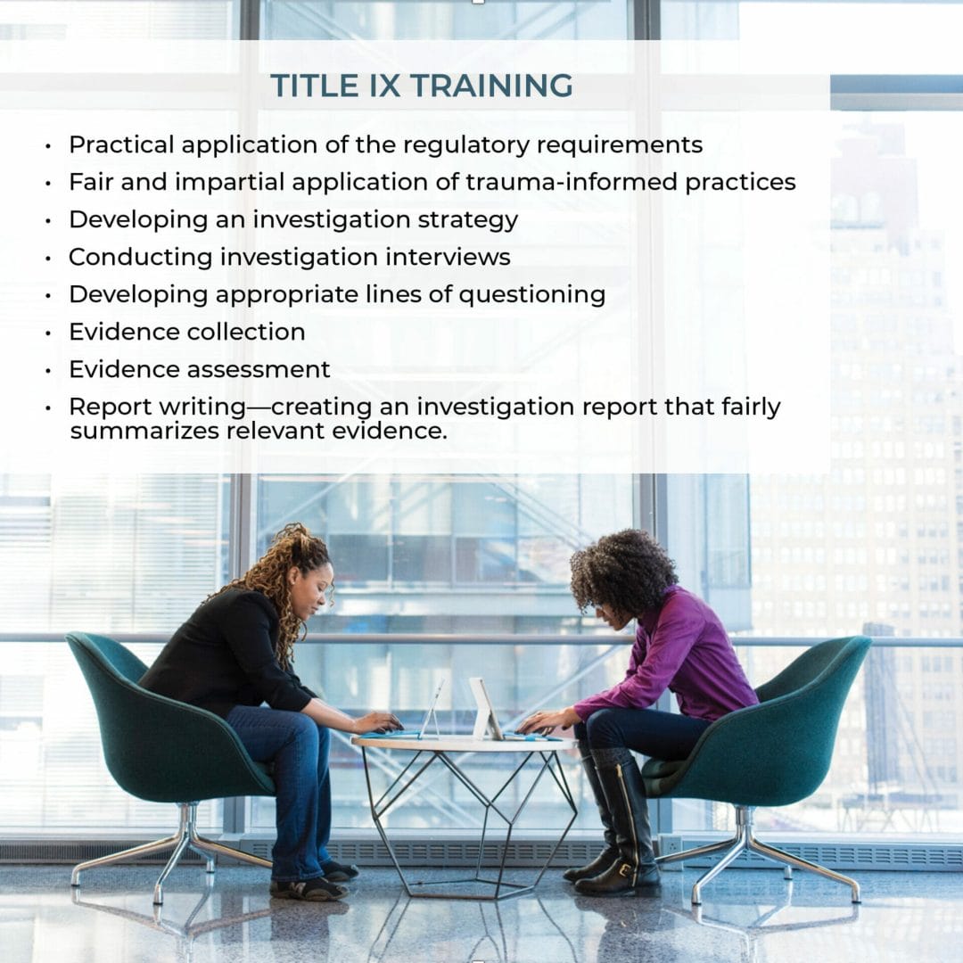Title IX Training Agenda 3